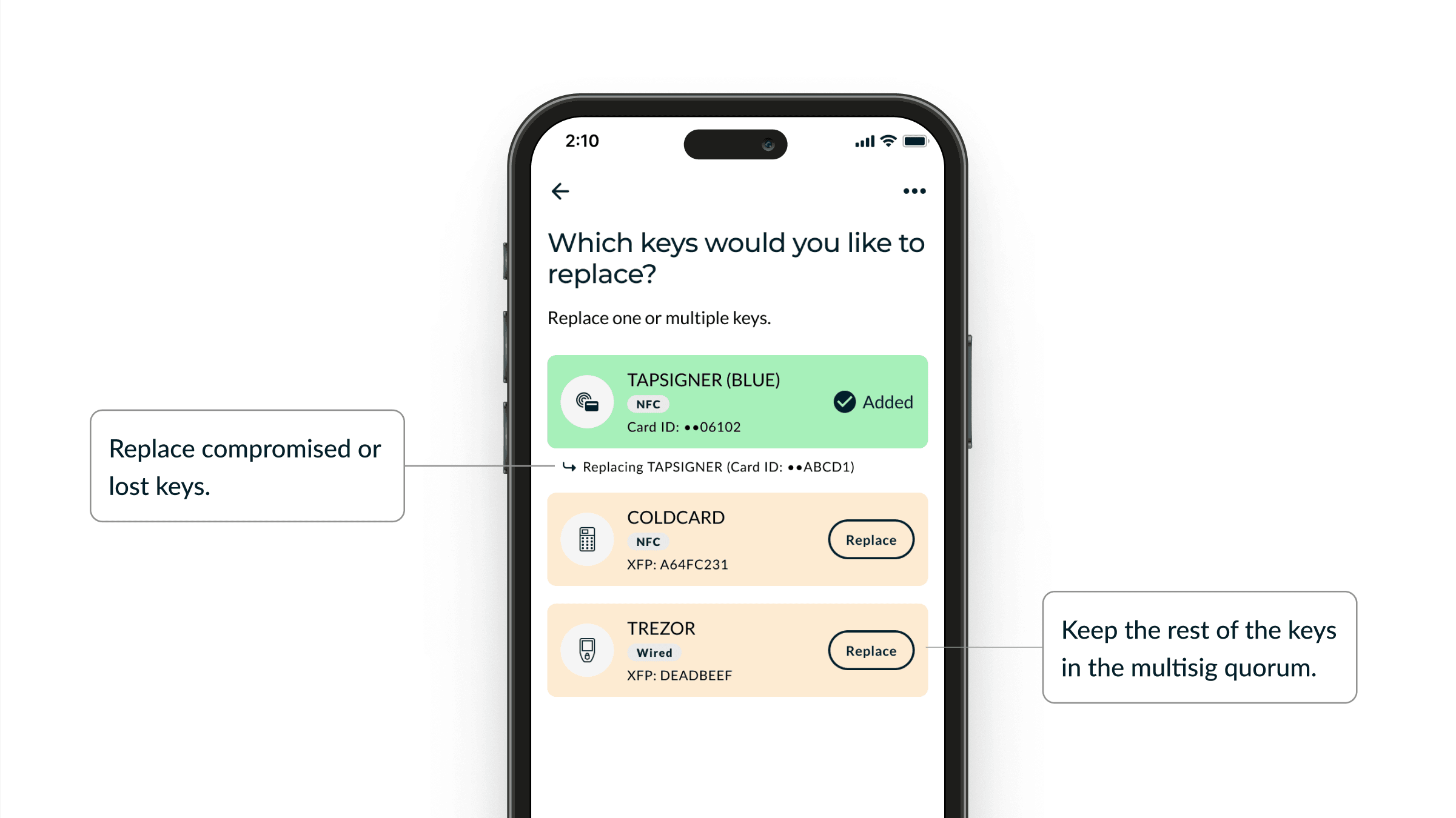 Advancing Bitcoin Security: Seamless Key Replacement for Multisig Wallets